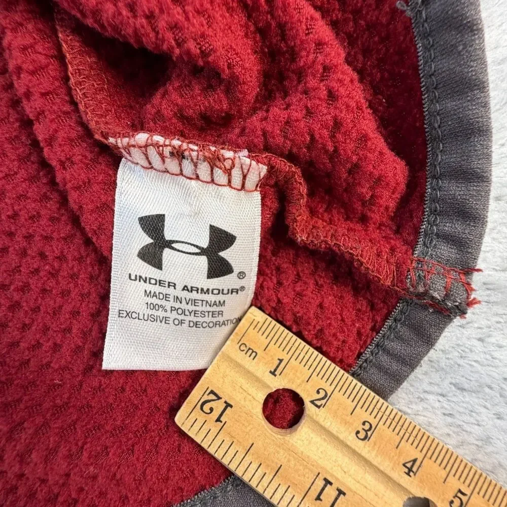 Under Armour Iowa State Cyclones Men’s XL Quarter Zip Fleece Pullover Red
